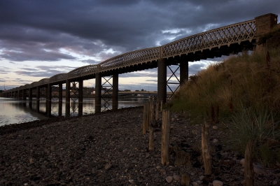 Montrose Railway Bridge
I have always like this bridge - the judge didn't!
The area is a good stop for sunset pictures as its the only local place to get the sun setting over water.
