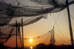 1992 Andy Hall. Drying Nets at Cowie.